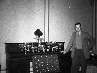 Mickie Palmer in his home Brabazon House Westport - Lyons0000112.jpg  Mickie Palmer in his home Brabazon House Westport photographed with his many trophies & medals, 1956 : Champion, Lyons, Mickie, National, Palmer