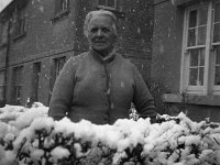 Mrs O' Dowd in the snow, 1956 - Lyons0000116.jpg  Mrs O' Dowd in the snow, 1956 : Dowd, Lyons