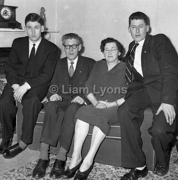 The Lyons family Quay Rd, Westport, 1960