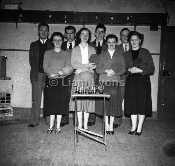 Westport Ladies  table-tennis team, 1960