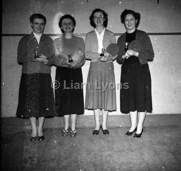 Westport Ladies table-tennis team, 1960