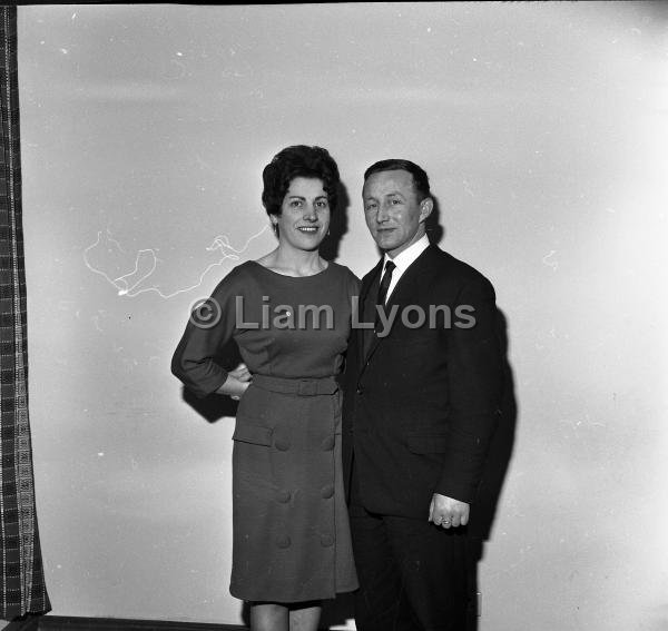 Mr & Mrs Liam Gavin at a Christmas Party, 1964