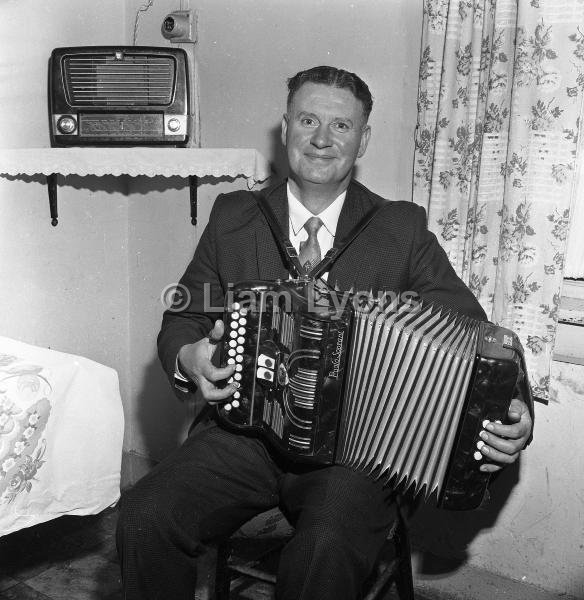 John Hastings, playing accordion, 1965