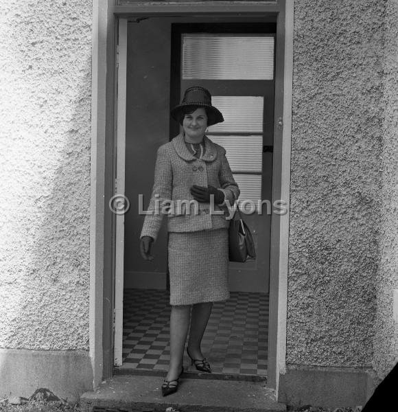 Ms Monaghan photographed at a wedding, Churchfield House Hotel Knock, 1965