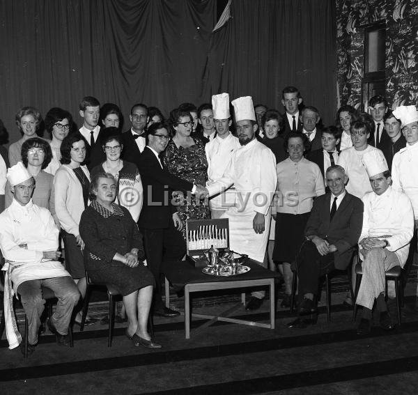 Presentation to chef in Great Southern Hotel Mulranny, September 1965.