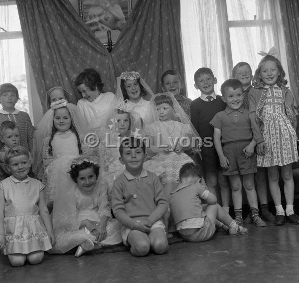 Group of children at First Holy Communion, 1966