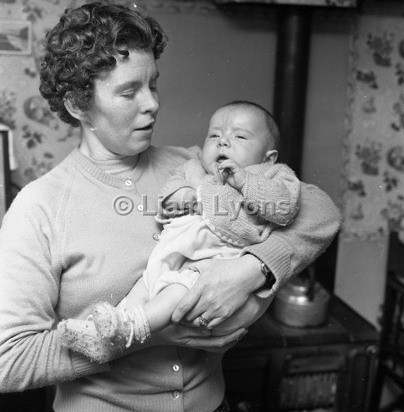 Maureen Gibbons & her first born son, April 1966