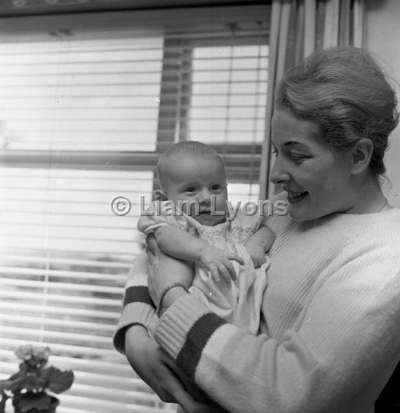 Muldoon children with new baby, September 1966