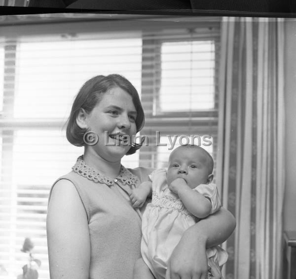 Muldoon children with new baby, September 1966