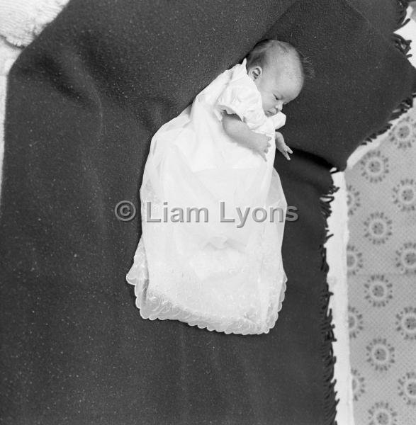 Mary Hughes' baby, March 1967