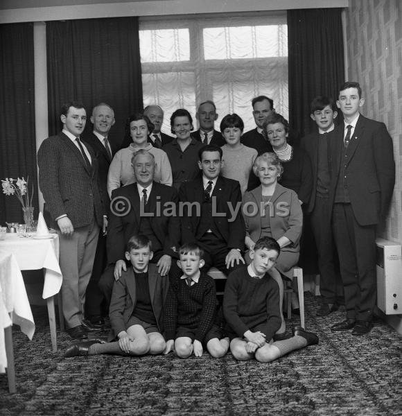 Stephen Walsh with his  family, March 1967