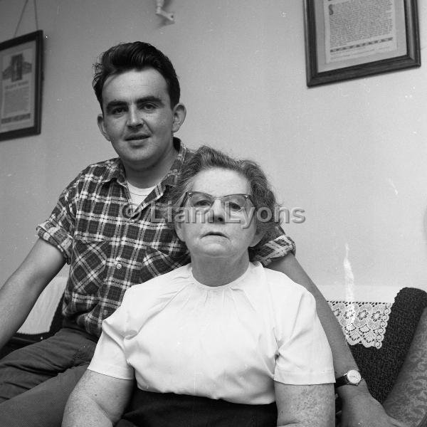 Mrs Hanley & her son,  October 1967