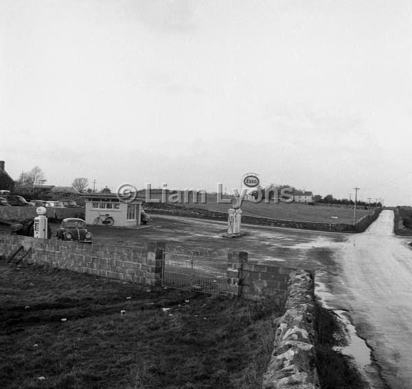 Petrol pump site at Ballintubber,  November 1967