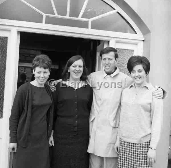 Tom Hickey with staff of Central Hotel