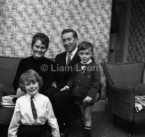 Evelyn Horan with her husband & sons