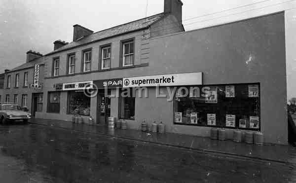 Exterior of Val Cummin's Supermarket in Ballinrobe