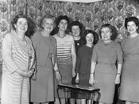Mrs Whelan (second from the right) receiving a gift of a table from the executive of the ICA, 1965 - Lyons0000323.jpg  Mrs Whelan (second from the right) receiving a gift of a table from the executive of the ICA, 1965 : collection, ICA, party, Westport, Westport House, Whelan