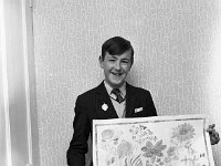 Junior Artist with his prize-winning painting, May 1966 - Lyons0000574.jpg  Junior Artist with his prize-winning painting, May 1966 : Artist, Junior, Lyons, prize-winning, with
