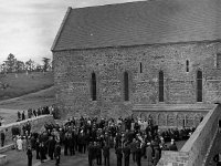 Ordinations at Ballintubber Abbey, June 1967 - Lyons0000819.jpg  Outside Ballintubber Abbey after Ordinations , June 1967 : Abbey, after, Ballintubber, Ordinations, Outside