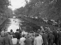 Canoe Racing on the Mall river being filmed for tv,  August 1967 - Lyons0000858.jpg  Canoe Racing on the Mall river being filmed for tv,  August 1967 : Canoe, filmed, Mall, Racing, river