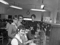 Engaged Telephonists in Castlebar Telephone Exchange - Lyons0001017.jpg  Engaged Telephonists in Castlebar Telephone Exchange, January 1968 Original folder, 1968 Misc : Castlebar, Telephonists