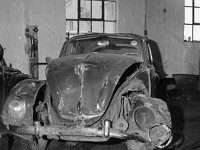 Liam Lyon's car when he sued Mayo Co Council - Lyons0001147.jpg  Liam sued the Council for not properly indicating piles of gravel on the road when travelling between  Kilmaine & Kiltimagh. Liam was awarded total cost of repairs. Original folder, 1968 Misc : Car, Liam Lyons