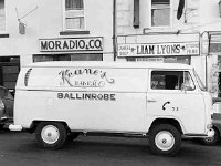 Keane's Bakery new van Ballinrobe - Lyons0001199.jpg  Keane's Bakery new van Ballinrobe. Painted by Duffy's Garage. Original folder, 1968 Misc : ballinrobe, Keane's Bakery