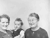 Mrs Mulvey with her daughter & granddaughter - Lyons0001282.jpg  Mrs Mulvey from Louisburgh & her daughter Mrs Mary Ball with her first baby. Mrs Mulvey's son very well known in GAA circles. : Mulvey