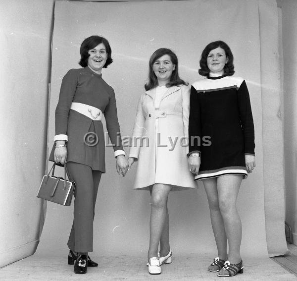 Three girls from Breaffy House with the latest fashions