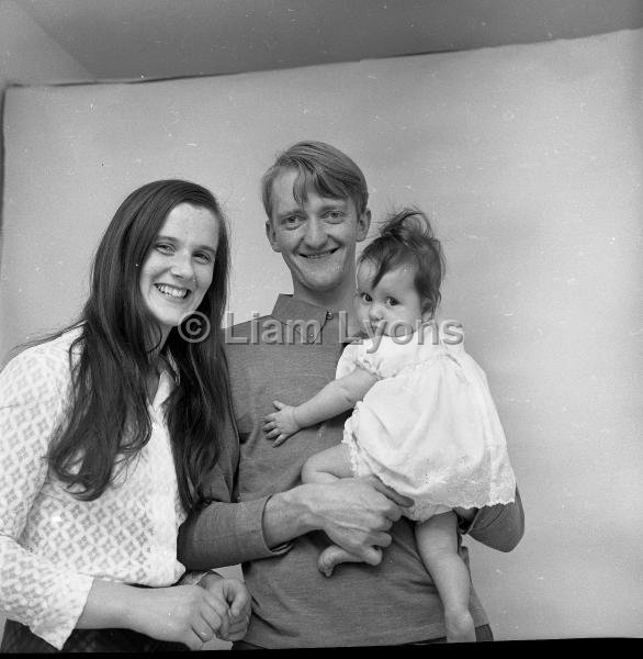 Pat & Breeda Flannery & their first born child