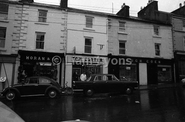 Bridge St Westport on a wet day