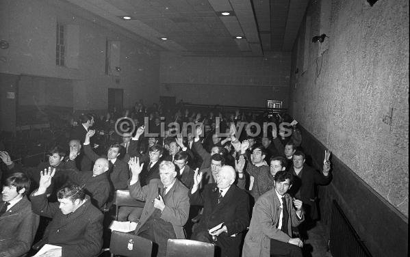 Voting in progress at the County Mayo Gaa Board.