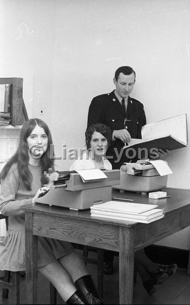 First girls in Castlebar Garda Station Office