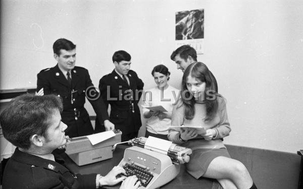 First girls in Castlebar Garda Station Office