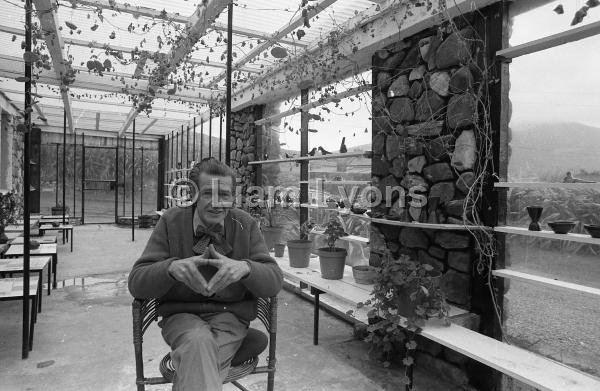 Joe Colahan Pottery Artist in his studio in Keel