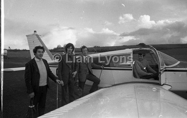 Two of Tooreen's star hurlers arriving at Castlebar Airport