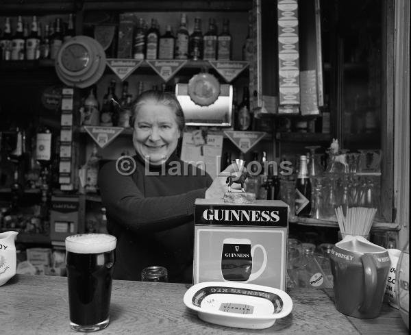 Ms Peggy Staunton in her pub