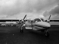 Ireland West Airways twin-engined AZTEC plane at Castlebar Airport, October 1970 - Lyons0001855.jpg  Ireland West Airways twin-engined AZTEC plane at Castlebar Airport, October 1970 : Aeroplanes, Castlebar Airport