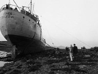 Ship gone aground at Carrowholly - Lyons0001882.jpg  Ship gone aground at Carrowholly : Ships