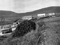 Typical Achill scene - Lyons0002207.jpg  Typical Achill scene - turf stacked on the road side : Achill