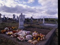 Pat Gill's grave - Lyons0002872.jpg  Pat Gill from Prospect Ave, Westport who was tragically killed off his motorbike at Meryln Galway. Flowers and wreaths donated by his family and motorbike friends.