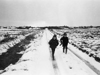Flaherty children walking to school in the snow - Lyons0002923.jpg  Flaherty children walking to school in the snow : Flaherty