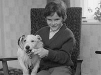 Farm Guesthouse Course in Horans Partry - Lyons0003023.jpg  Farm Guesthouse Course in Horans Partry.Evelyn Horan's son with his pet dog. : Horan's, Horans Partry, Partrt