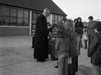 Opening of Partry National School - Lyons0003306.jpg  Opening of Partry National School. Archbishop Cunnane speaking to the School children. : Cunnana, Partry National School