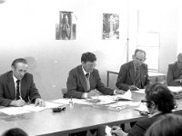 Staff of County Committee of Agriculture - Lyons0004195.jpg  Speakers at the meeting, left to right Terry Gallagher Agricultural officer, Castlebar Head Office; Mr Paddy Breenan CEO, Castlebar; Mr Donie Murphy, Castlebar Office Agricultural Officer. : County Committee of Aggriculture