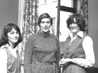 Rural Home Economics College - Lyons0004240.jpg  Centre Mrs Ann Henry deputising for the CAO Sligo County of Agriculture with two of the girls awarded scholarships, Bernadette Feehily and Helen O'Connor both from Sligo. : Claremorris, Feehily, Henry, O'Connor, Rural Home Economics College