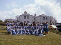 RDE School in Claremorris - Lyons0004258.jpg  The students in the Rural Domestic Economy College including Sr Scholastica and Minister Tom Hussey. : Hussey, Scholastica