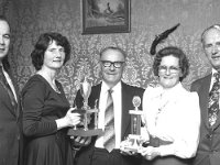 Oldtime Waltzing Competitions - Lyons0004346.jpg  Presentations. Left to right : Paddy and Betty Delaney winners of the waltzing compettition. Mr Nevin sponsor of Beaten Path and the runners-up Mr and Mrs Kilkelly. : Dancing, Delaney, Kilkelly, Nevin