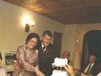 Joe & Peggy Mc Nallys' 25th Anniversary - Lyons0004760.jpg  Joe & Peggy Mc Nallys' 25th Anniversary. Joe and Peggy cutting their cake. (Neg 14) : McNally