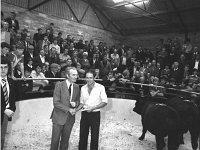 Westport NCF Mart - Lyons0004878.jpg  Westport NCF Mart. Dermot Blighe Manager of AIB Westport presenting a cheque to winner at the show and sale. : Westport NCF Mart